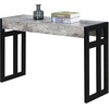 image:imageConvenience Concepts Monterey Console Table 495  Modern Narrow Sofa Display Accent with Storage Shelf for Contemporary Living Room Entryway Hallway or Bedroom CherryFaux BirchBlack
