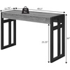 image:imageConvenience Concepts Monterey Console Table 495  Modern Narrow Sofa Display Accent with Storage Shelf for Contemporary Living Room Entryway Hallway or Bedroom CherryFaux BirchBlack