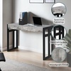 image:imageConvenience Concepts Monterey Console Table 495  Modern Narrow Sofa Display Accent with Storage Shelf for Contemporary Living Room Entryway Hallway or Bedroom CherryFaux BirchBlack