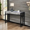 image:imageConvenience Concepts Monterey Console Table 495  Modern Narrow Sofa Display Accent with Storage Shelf for Contemporary Living Room Entryway Hallway or Bedroom CherryFaux BirchBlack