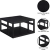 image:imageConvenience Concepts Monterey Square Coffee Table 315  Modern Living Room Table with Storage Shelf for Family Room BlackBlack