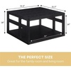 image:imageConvenience Concepts Monterey Square Coffee Table 315  Modern Living Room Table with Storage Shelf for Family Room BlackBlack