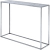 image:imageConvenience Concepts Gold Coast Faux Marble Console Table Faux Marble  SilverFaux Marble  Silver