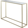 image:imageConvenience Concepts Gold Coast Faux Marble Console Table Faux Marble  SilverWhite Faux MarbleGold
