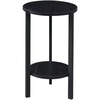 image:imageConvenience Concepts Graystone 24 inch 2 Tier Plant Stand  Industrial Stand for Plants Vases and Antiques Urban Modern Design for the Living Room Hallway Entryway BarnwoodBlackBlackBlack