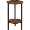 image:imageConvenience Concepts Graystone 24 inch 2 Tier Plant Stand  Industrial Stand for Plants Vases and Antiques Urban Modern Design for the Living Room Hallway Entryway BarnwoodBlackBarnwoodBlack