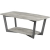 image:imageConvenience Concepts Graystone Coffee Table Weathered Gray  Black FrameFaux BirchSlate Gray