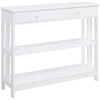 image:imageConvenience Concepts Mission 1 Drawer Console Table WhiteWhite