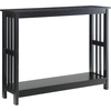 image:imageConvenience Concepts Mission Console Table with Shelf GrayBlack