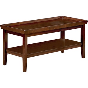 image:imageConvenience Concepts Ledgewood Coffee Table 42  Modern Center Room Accent with Storage Shelf for Transitional Traditional Living amp Family Room EspressoEspresso