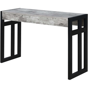 image:imageConvenience Concepts Monterey Console Table 495  Modern Narrow Sofa Display Accent with Storage Shelf for Contemporary Living Room Entryway Hallway or Bedroom CherryFaux BirchBlack