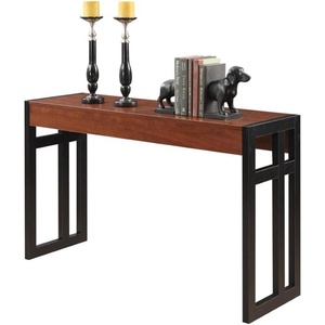 image:imageConvenience Concepts Monterey Console Table 495  Modern Narrow Sofa Display Accent with Storage Shelf for Contemporary Living Room Entryway Hallway or Bedroom CherryBlackCherry