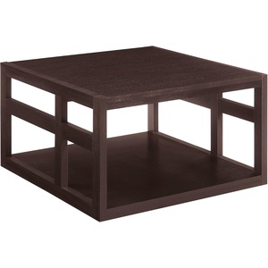 image:imageConvenience Concepts Monterey Square Coffee Table 315  Modern Living Room Table with Storage Shelf for Family Room BlackEspresso