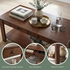 image:imageConvenience Concepts Designs2Go Baja Coffee Table 40  2Tier Transitional Center Accent with Storage Drawers amp Shelf for Modern Living or Family Room WhiteEspresso
