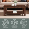 image:imageConvenience Concepts Designs2Go Baja Coffee Table 40  2Tier Transitional Center Accent with Storage Drawers amp Shelf for Modern Living or Family Room WhiteEspresso
