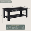 image:imageConvenience Concepts Designs2Go Baja Coffee Table 40  2Tier Transitional Center Accent with Storage Drawers amp Shelf for Modern Living or Family Room WhiteBlack