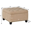 image:imageConvenience Concepts Designs4Comfort Herald Square Ottoman Coffee Table with Storage