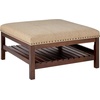 image:imageConvenience Concepts Designs4Comfort Silverton Coffee Table Ottoman 32  Modern Cocktail Ottoman for Living Room Footrest for Family Room Coffee Table with Storage Shelf Tan FabricTan
