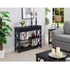 image:imageConvenience Concepts Diamond 1 Drawer Console Table GrayBlack