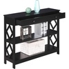 image:imageConvenience Concepts Diamond 1 Drawer Console Table GrayBlack