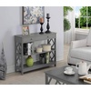 image:imageConvenience Concepts Diamond 1 Drawer Console Table GrayGrey