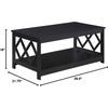 image:imageConvenience Concepts Diamond Coffee Table GrayBlack