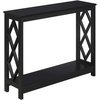 image:imageConvenience Concepts Diamond Console Table BlackBlack
