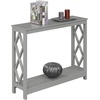 image:imageConvenience Concepts Diamond Console Table BlackGrey