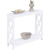 image:imageConvenience Concepts Diamond Console Table BlackWhite