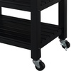 image:imageConvenience Concepts Ellaine 4 Tier Kitchen Cart with Drawer and Wine Rack 2475 x 165 x 345 Wirebrush Dark GrayButcher BlockBlackButcher Block