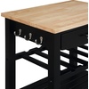 image:imageConvenience Concepts Ellaine 4 Tier Kitchen Cart with Drawer and Wine Rack 2475 x 165 x 345 Wirebrush Dark GrayButcher BlockBlackButcher Block