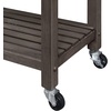 image:imageConvenience Concepts Ellaine 4 Tier Kitchen Cart with Drawer and Wine Rack 2475 x 165 x 345 Wirebrush Dark GrayButcher BlockWirebrush Dark GrayButcher Block