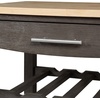 image:imageConvenience Concepts Ellaine 4 Tier Kitchen Cart with Drawer and Wine Rack 2475 x 165 x 345 Wirebrush Dark GrayButcher BlockWirebrush Dark GrayButcher Block