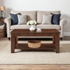 image:imageConvenience Concepts Designs2Go Baja Coffee Table 40  2Tier Transitional Center Accent with Storage Drawers amp Shelf for Modern Living or Family Room WhiteEspresso