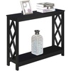 image:imageConvenience Concepts Diamond Console Table BlackBlack