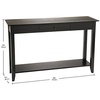 image:imageConvenience Concepts American Heritage 1 Drawer Console Table with Shelf BlackBlack
