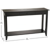 image:imageConvenience Concepts American Heritage 1 Drawer Console Table with Shelf BlackBlack