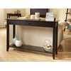 image:imageConvenience Concepts American Heritage 1 Drawer Console Table with Shelf BlackBlack