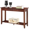image:imageConvenience Concepts American Heritage 1 Drawer Console Table with Shelf BlackEspresso