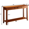 image:imageConvenience Concepts American Heritage Console Table with Drawer CherryCherry