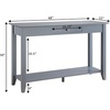 image:imageConvenience Concepts American Heritage Console Table with Drawer CherryGrey
