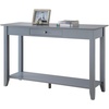 image:imageConvenience Concepts American Heritage Console Table with Drawer CherryGrey