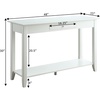 image:imageConvenience Concepts American Heritage Console Table with Drawer CherryWhite