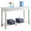 image:imageConvenience Concepts American Heritage Console Table with Drawer CherryWhite