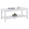 image:imageConvenience Concepts American Heritage Rectangle Coffee Table 42  Classic Center Accent with Storage Shelf for Farmhouse Transitional Traditional Living amp Family Room EspressoWhite