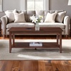 image:imageConvenience Concepts American Heritage Rectangle Coffee Table 42  Classic Center Accent with Storage Shelf for Farmhouse Transitional Traditional Living amp Family Room EspressoEspresso