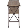 image:imageConvenience Concepts Brookline Console Table Driftwood  Brown FrameDriftwoodBrown Frame