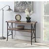 image:imageConvenience Concepts Brookline Console Table Driftwood  Brown FrameDriftwoodBrown Frame