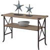 image:imageConvenience Concepts Brookline Console Table Driftwood  Brown FrameDriftwoodBrown Frame