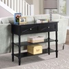 image:imageConvenience Concepts Country Oxford 2Drawer Console Table BlackBlack